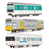 MTN Systems Trains Mixed 3 Pack — FREE Marcador Markers x2