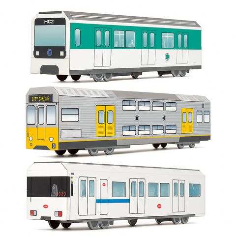 MTN Systems Trains Mixed 3 Pack — FREE Marcador Markers x2
