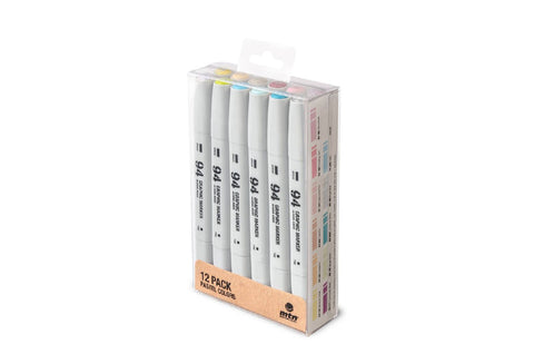 MTN 94 Graphic Marker Set - Pastel 12 Pack