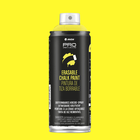 Spray can of erasable chalk paint Light Yellow
