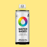 Water-based spray paint can beach yellow