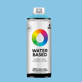 Water-based spray paint can kathmandu blue