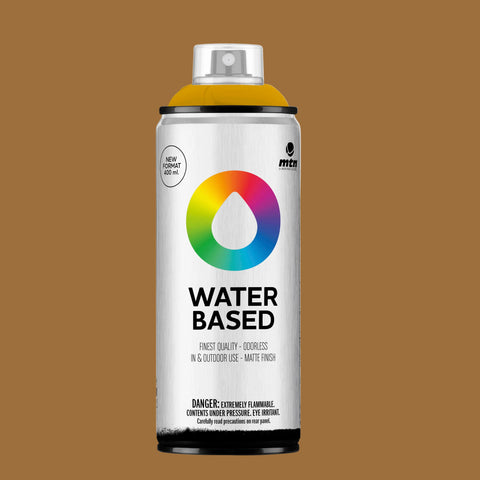 Water-based spray paint raw sienna