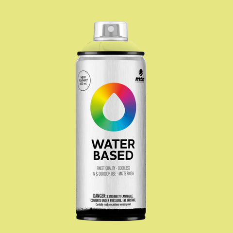 Water-based spray paint brilliant yellow green light