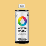 Water-based spray paint can naples yellow