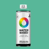 Water-based spray paint emerald green light