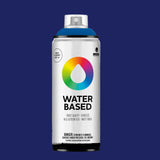 Water-based spray paint can ultramarine blue