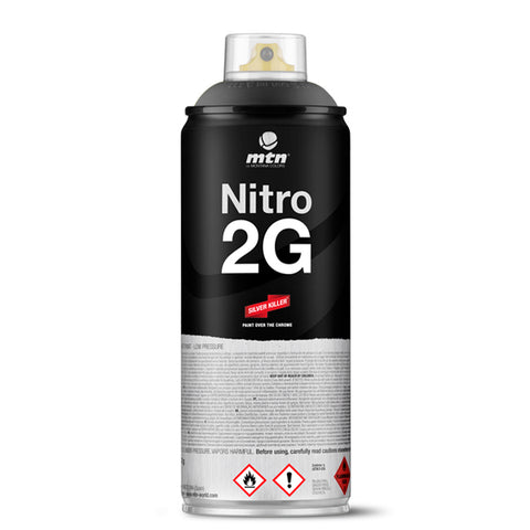 Nitro 2G 400ml - Black - AllCity NZ - Spray Paint NZ
