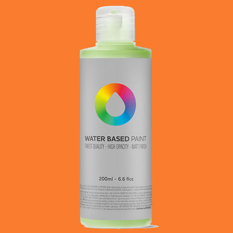 MTN Water Based Paint Azo Orange 200ml - AllCity NZ - Spray Paint NZ